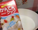 ひんやりミルク寒天フルーツ☆作り方2写真