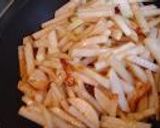 大根と豆腐のペペロンチーノ作り方1写真