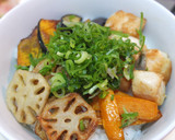 野菜の素揚げ和風丼作り方5写真