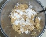 さつまいもと鶏ひき肉の落とし蒸し焼き作り方3写真