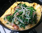ニラともやしのおつまみオムレツ★作り方8写真