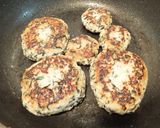 れんこんとひじきの和風あんかけハンバーグ作り方7写真