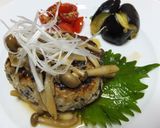 れんこんとひじきの和風あんかけハンバーグ作り方11写真