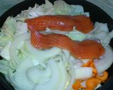 フライパンで☆鮭と野菜のヘルシー蒸し作り方2写真