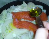 フライパンで☆鮭と野菜のヘルシー蒸し作り方3写真