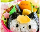 *キャラ弁*ハロウィン★黒猫頭巾の女の子作り方8写真