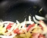 絶品♡玉ねぎと豚コマのトマトソーススパ作り方5写真