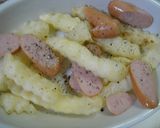 ポテトとソーセージでグラタン風♪作り方4写真