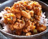 簡単丼②鶏胸・にんにくたっぷり肉みそ作り方7写真
