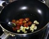 墨烏賊の塩辛とセミDriedTomatoのクリ－ミィ－パスタ作り方4写真