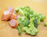レンジでブロッコリーとウィンナーのパスタ作り方2写真