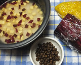 むかごとさつまいもの炊き込みご飯作り方1写真