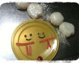 キャラ弁　てるてるぼうず　遠足に作り方1写真