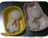 キャラ弁　てるてるぼうず　遠足に作り方2写真