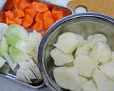 ちくわぶ入り肉じゃが作り方1写真