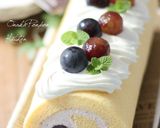ブルーベリーチーズ♡巨峰のロールケーキ作り方29写真
