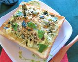 粉わかめとせん切りキャベツの和トースト作り方6写真