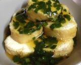 鶏ミンチのキツネロール煮・ニラ餡掛け作り方5写真