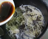 タケノコ・きくらげで酸辣湯風スープ作り方4写真