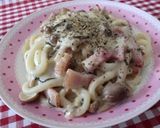 牛乳でヘルシークリームうどん☆作り方9写真