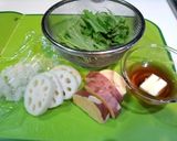 蓮根と薩摩芋の極旨サラダ～梨添え作り方1写真