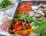 季節野菜とスモークサーモンの炒め物作り方1写真