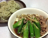 すき焼き風☆具だくさんのつけ麺作り方6写真