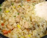 ■バター醤油味の♪混ぜ込みチキンピラフ■作り方4写真