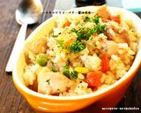 ■バター醤油味の♪混ぜ込みチキンピラフ■作り方5写真
