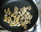つるむらさきのナッツ和え作り方1写真