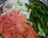 簡単☆野菜炒め作り方1写真