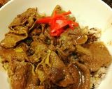 簡単　牛だけの牛丼、忙しい人に作り方3写真