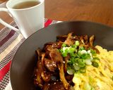 舞茸・なす・チキンの☆生姜焼き丼作り方8写真