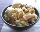 里芋とベーコンの洋風炊き込みご飯作り方9写真