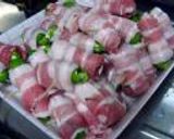 お子ちゃまでも食べれる！？しし唐のチーズ肉巻き＆サッパリ梅タレ作り方9写真