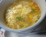 野菜と卵入りのコーンスープ作り方6写真