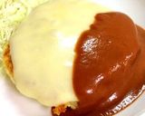 ヘルシー@とろり豆腐チーズinハンバーグ作り方17写真