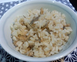 牛蒡とお揚げの炊き込みご飯作り方5写真