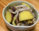 簡単！お手軽！さつまいもとしめじの煮物作り方5写真