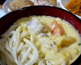 手打ちうどんで釜揚げシチューうどん作り方5写真