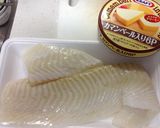 簡単おつまみ☆白身魚のチーズパン粉焼き作り方1写真