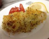 簡単おつまみ☆白身魚のチーズパン粉焼き作り方6写真
