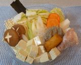 パパの野菜たっぷり寄せ鍋作り方1写真