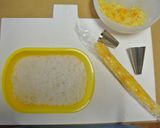 応用！美味しい２色ご飯 しましま＆ドット作り方1写真