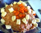 豚挽肉でキャベツとチーズ入りミートローフ作り方4写真