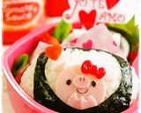 ＊キャラ弁＊窓からひょっこり！ぶたちゃん作り方9写真