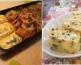 大葉とベーコンの卵焼き♡作り方5写真