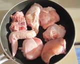 雪塩麹で骨付き鶏ごぼう♪ご飯も同時に作り方1写真
