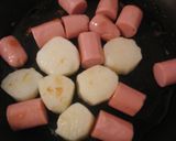 長芋とソーセージ焼きのとろけるチーズのせ作り方7写真