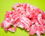 チーズ白葱入＊豚肉と法蓮草のおつまみ焼き作り方1写真